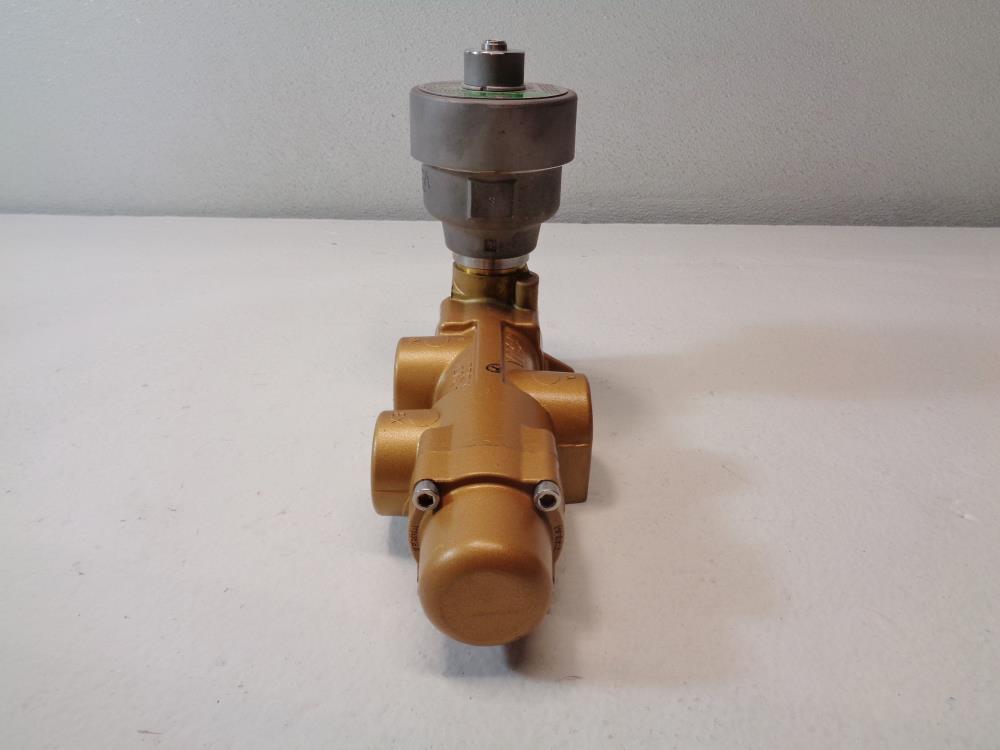 Versa 1" 3-Way Brass Solenoid Valve VGS-3729-MS-XDAS-16B-44-D024